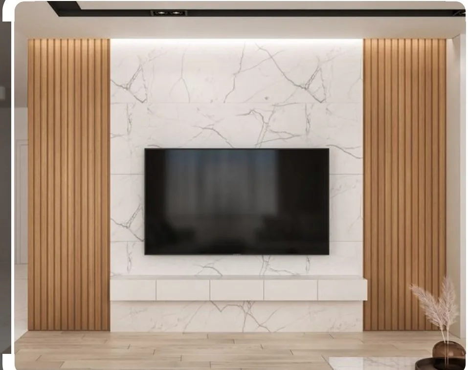 ديكورات الشاشات والجدران الحديثة